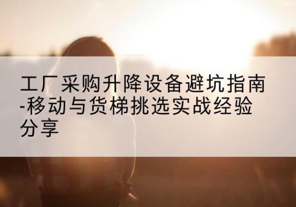 蒸湘移动式升降机怎么选-工厂采购升降设备避坑指南-移动与货梯挑选实战经验分享
