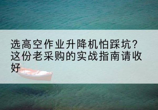 蒸湘高空作业升降机厂家推荐-选高空作业升降机怕踩坑？这份老采购的实战指南请收好